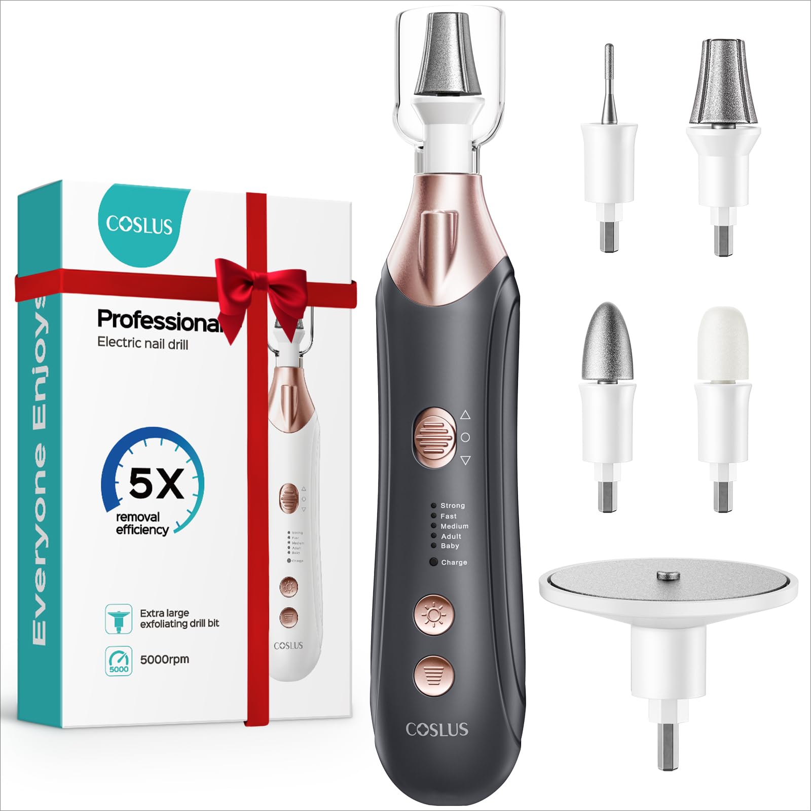 Amazon.com: COSLUS C43 Professional Manicure Pedicure Kit, 5-in-1